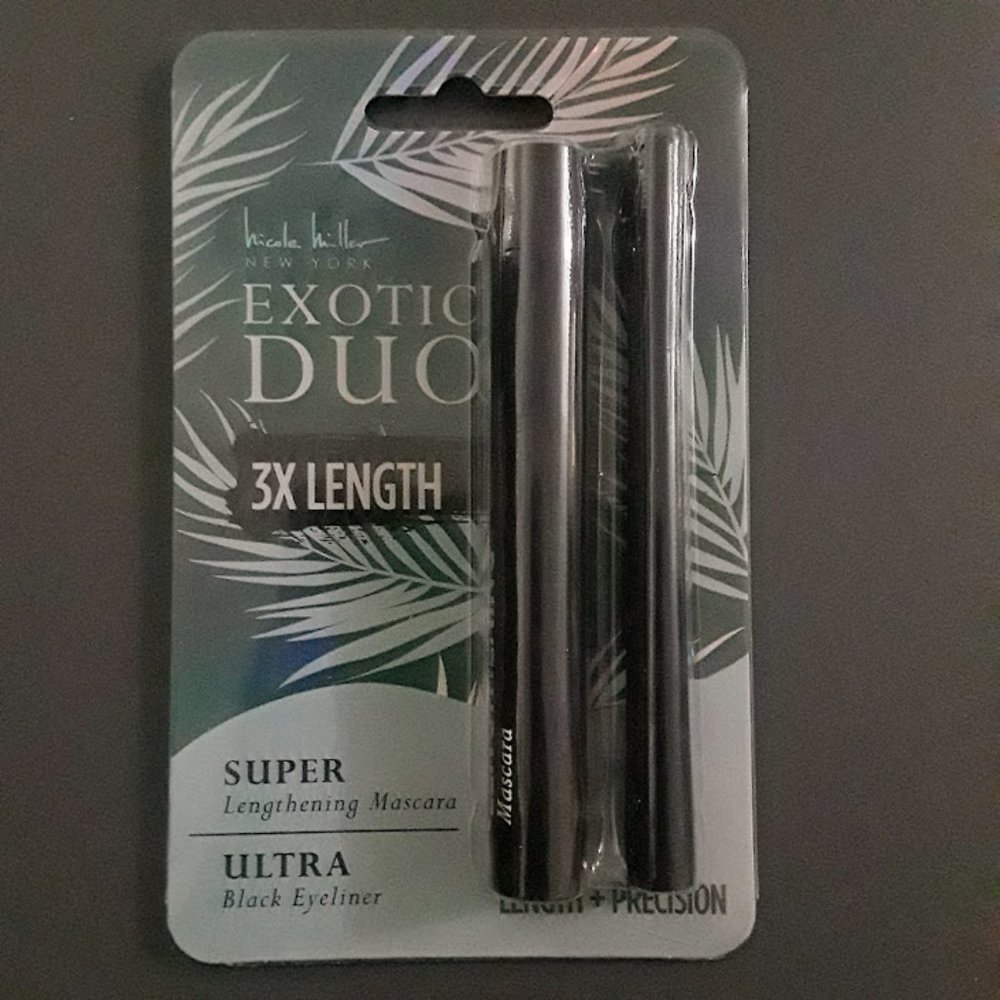 🛒3 for $15~NICOLE MILLER EXOTIC DUO 3X LENGTH SUPER-LENGTHENING MASCARA & LINER
